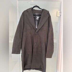 Fashion Nova Black Men's Trench Coat